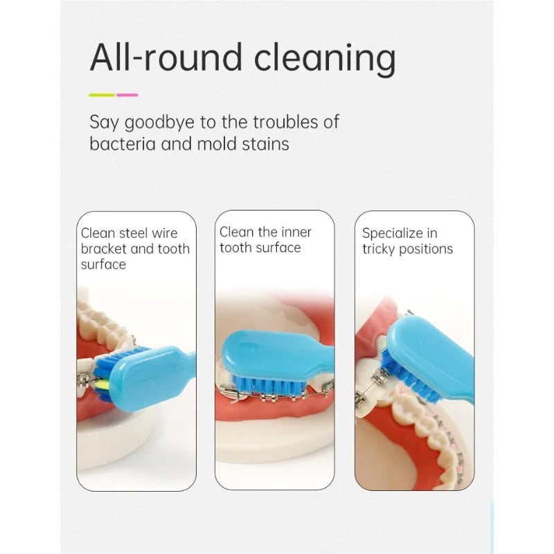 Soft Hair Implant Interdental Brush Single-Beam Soft Teeth Cleaning Toothbrush Oral Care Tool Small Head