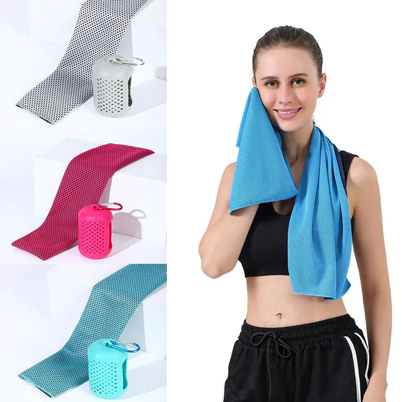 Super Cooling Gym Towel Cold Towel Woman Man Quick-dry Exercise Sports Swimming Microfiber Towel for Body for Kids KGYYMJ01