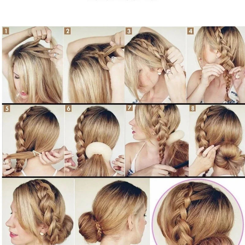 Magic Hair Bun Maker Donut Foam Sponge Easy Big Ring Hair Styling Tools Products Hairstyle Women Girls Hair Accessories