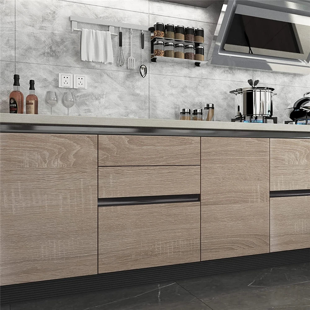Waterproof Wood Grain Vinyl Self Adhesive Contact Paper Peel and Stick Wallpaper for Cupboard Table Furniture Home Decoration