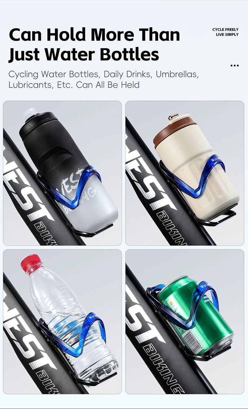 WEST BIKING Bicycle Bottle Cage Lightweight High Toughness Cycling Water Bottle Holder Drink Cup Stand MTB Road Bike Accessories