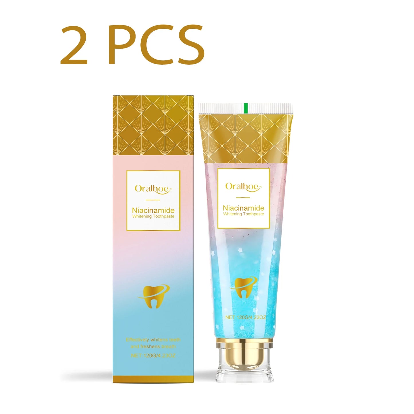 Brightening Toothpaste Gentle Stain Removal Fresh Breath Daily Oral Care Mint