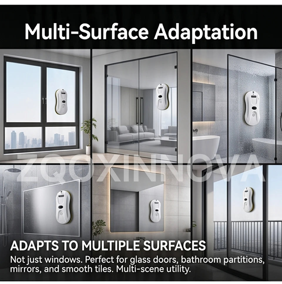55 Newton UPS Vacuum Cleaner Electric Glass Washer with Smart Home Appliance Smart Floor Mops Electric Window Cleaning Robot