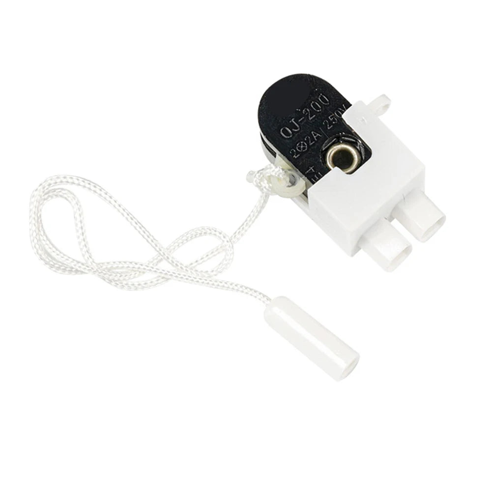1Pcs Pull Cord Switch PC/PA + Alloy Pull Cord Wall Light Switch With Cord Rotating Pull Cord Switch For Table Lamps Floor-Lamps
