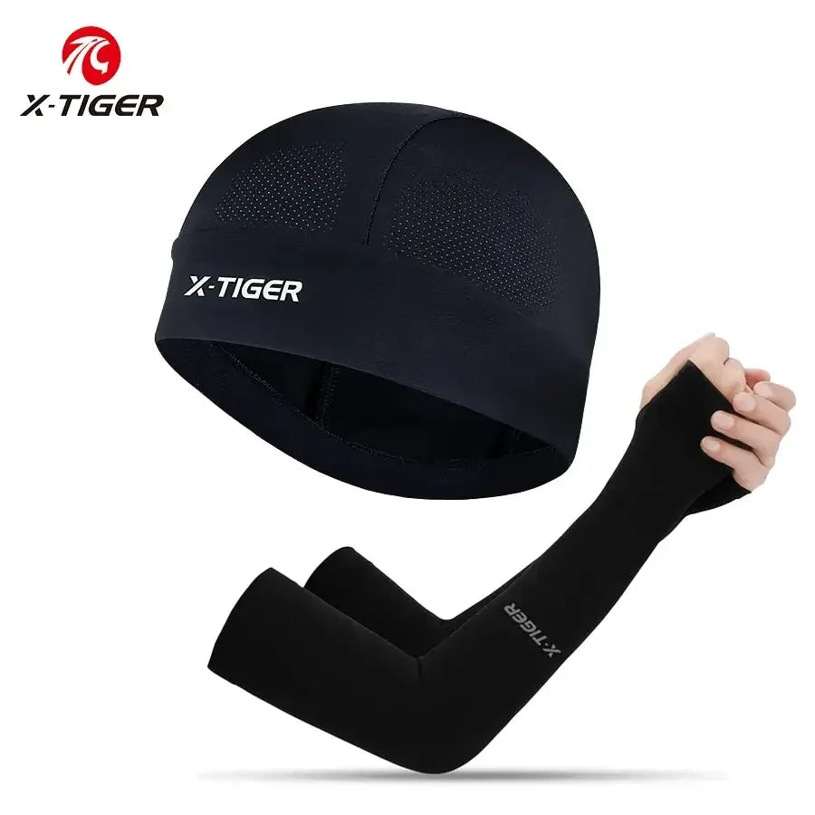 PHMAX Ice Silk Cycling Cap Mesh Breathable Ice Cool Sports Cap Sun Protection Cycling Cap Bicycle Mask Sports Headband