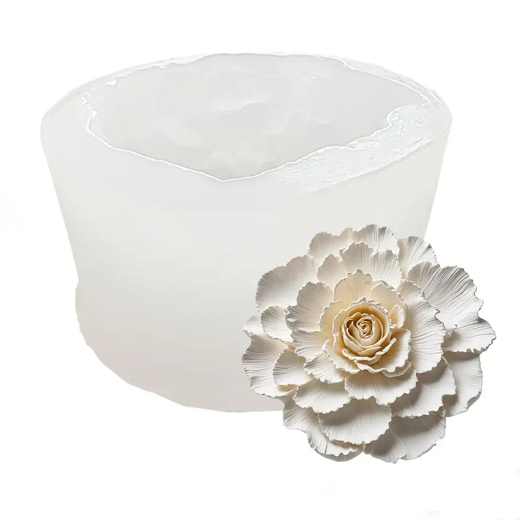 1 Piece 3D Elegant Rose Silicone Mold - Reusable Flexible Mold for Candles, Resin Art, Handmade Soap and Clay Making, Delicate Petal Design, Home Decoration, Valentine's Day Gift, Floral Shapes, Special Gift for Craft Enthusi