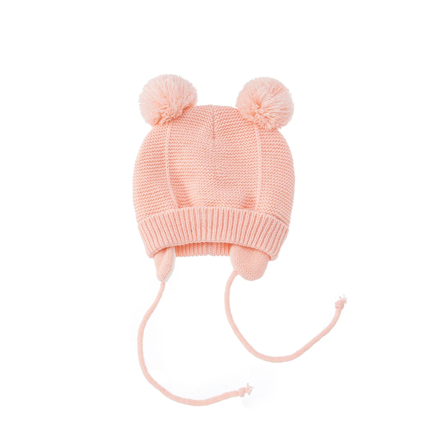 Winter Baby Hat for 0-12month Boy Girls Accessories Knited Cap Kids Hat Fleece Warm Gloves Thick Winter Ear Kids Hat Baby Bonnet