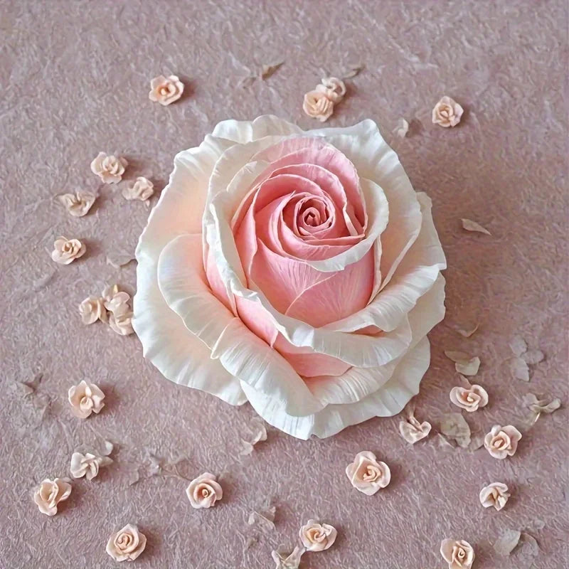 1 Piece 3D Elegant Rose Silicone Mold - Reusable Flexible Mold for Candles, Resin Art, Handmade Soap and Clay Making, Delicate Petal Design, Home Decoration, Valentine's Day Gift, Floral Shapes, Special Gift for Craft Enthusi