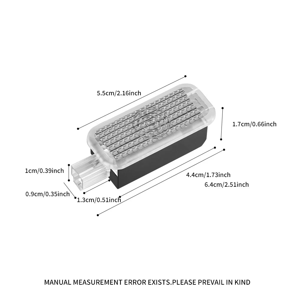 For Audi A1 A3 8P A4 B5 B6 Q5 A6 A5 LED Car Footwell Lamps Touch Sensing Atmosphere Lights Auto Interior Decoration Accessories