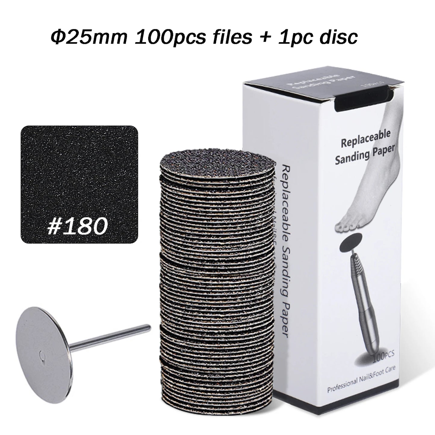 Diamond Nail Drill Bit Sanding Band Rotary Burr Foot Rasp Cuticle Cutters for Manicure Pedicure Disc Nozzles Tool Accessories
