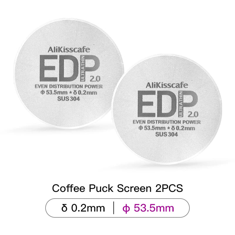 Alikisscafe Coffee Puck Screen Magnetic Espresso Filter 49.5mm 51mm 53.5mm 57.3mm 58.5mm Barista Portafilter Accessories Tools
