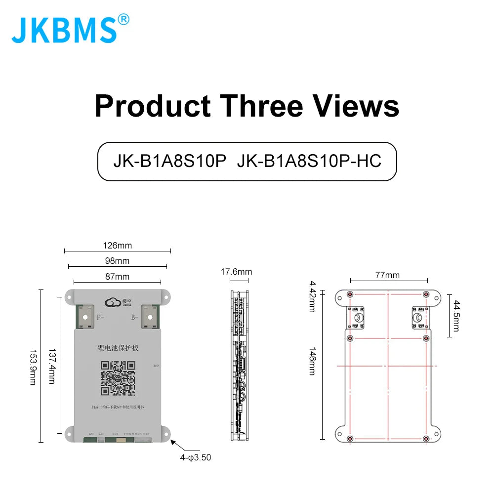 JKBMS JIKONG SMART BMS 4S 5S 6S 7S 8S 12V 24V BATTERY WITH 2A ACTIVE BALANCE HEAT FUNCTION ON SALE