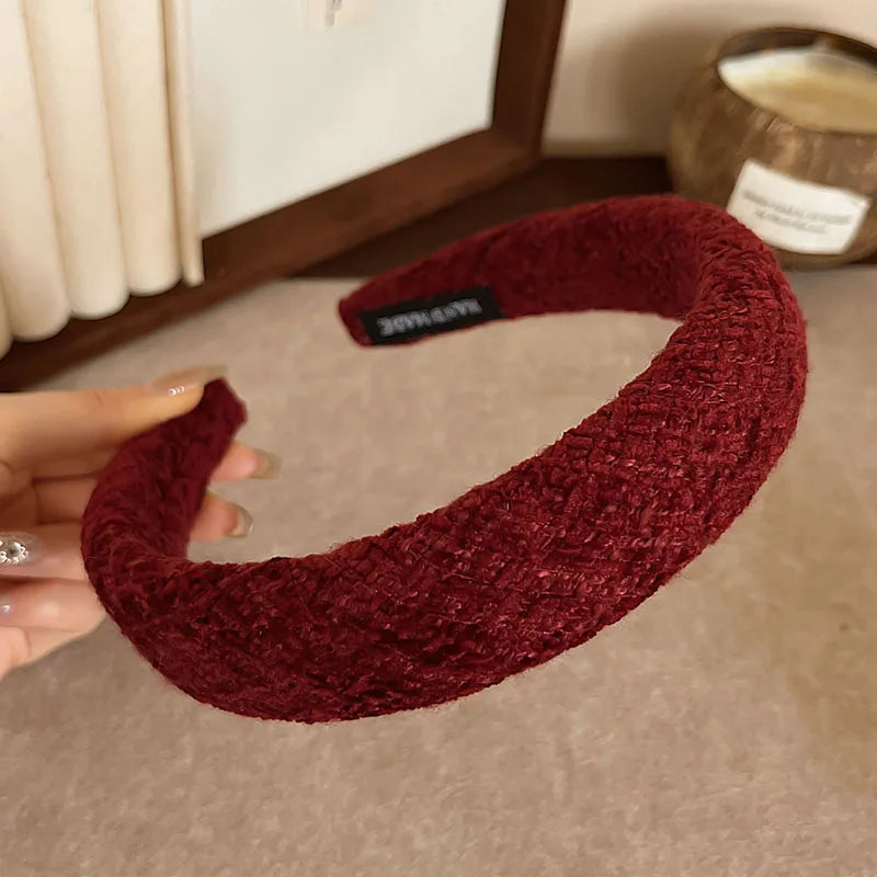 2026 Winter Korean Fashion Hairbands Headband Women Girls Scrunchies Hair Head Hoop Band Accessories Headdress Headwear Ornament