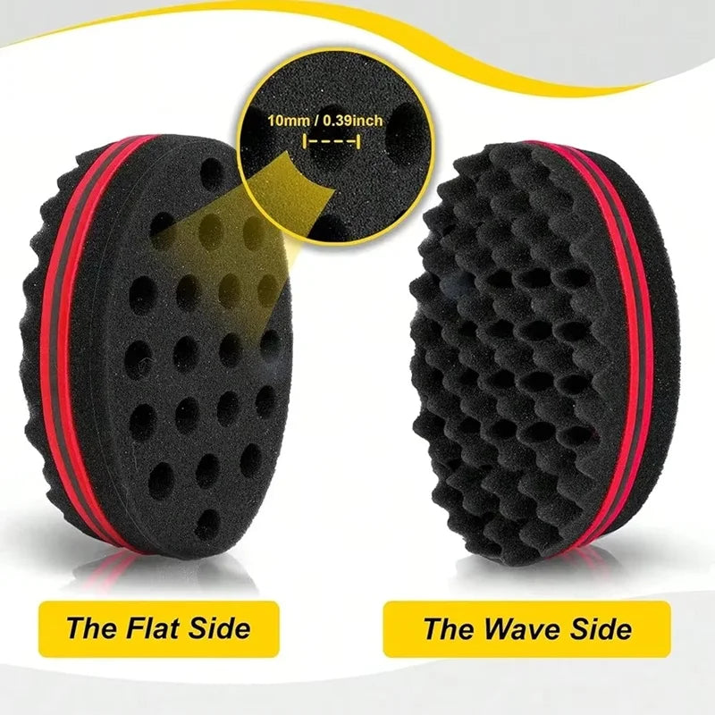 2/3pcs Hair Brush Kit Afro Twist Hair Sponge Mesh Comb Double Sided Hair Pick Comb Men Dreadlocks Curl Wave Hair Styling Tools