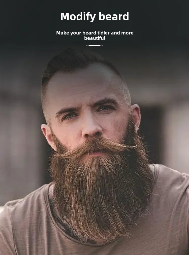 1PCS Soft Boar Bristle Beard Brush Hairdressing Hair Styling Comb For Beard Men's Shaving Brush Fold Beard And Mustache Brush