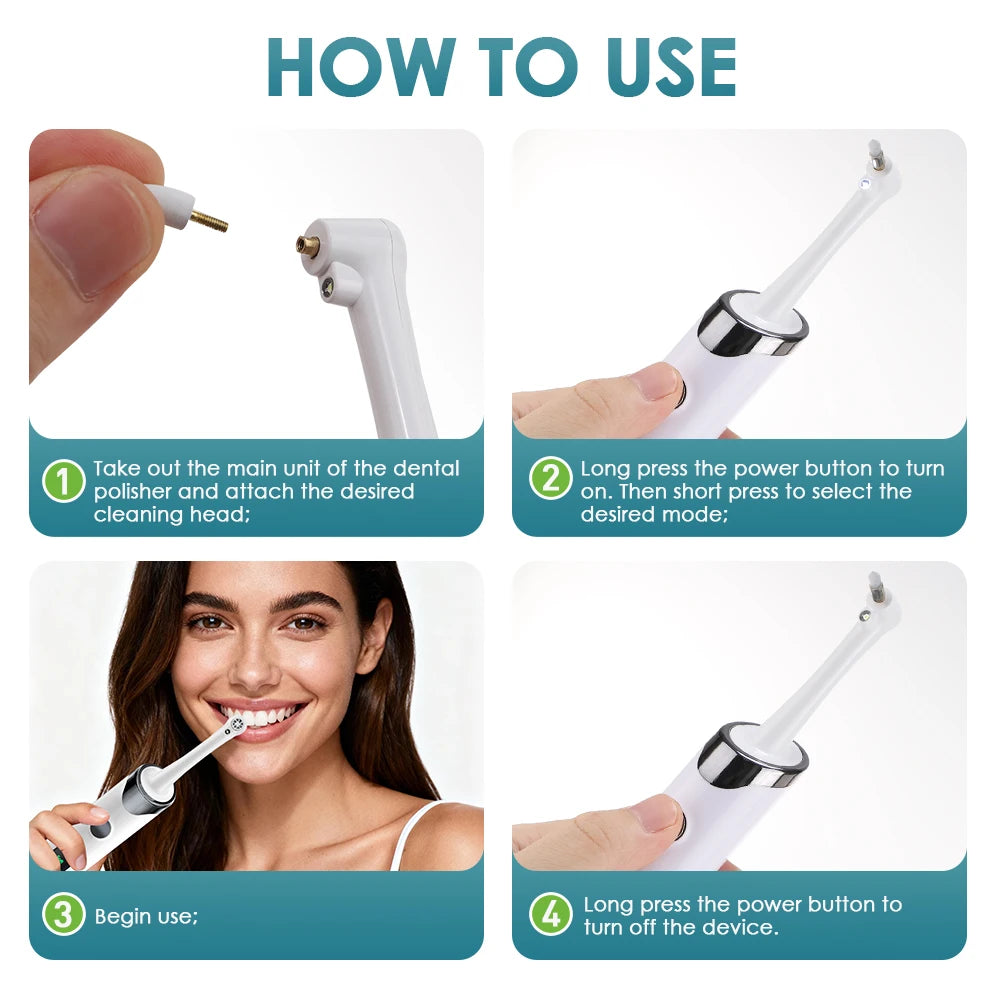 5 In 1 Electric Tooth Polisher USB Rechargeable Dental Scaler Toothbrush Tartar Plaque Calculus Remover Cleaner Teeth Whitening