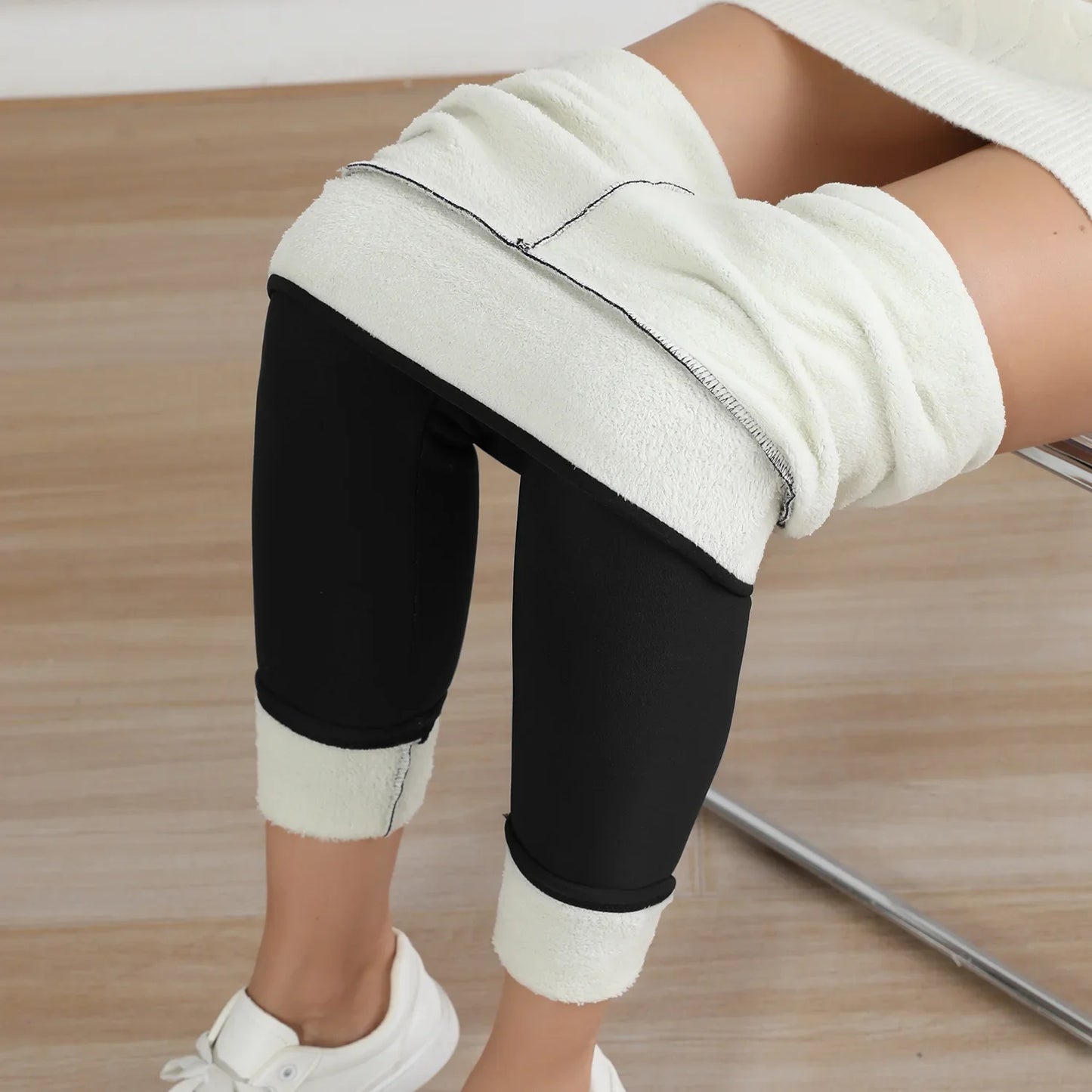 Fleece Lined Thermal Leggings for Women  High Waist Stretch Thick Winter Warm Pants for Casual & Daily Wear