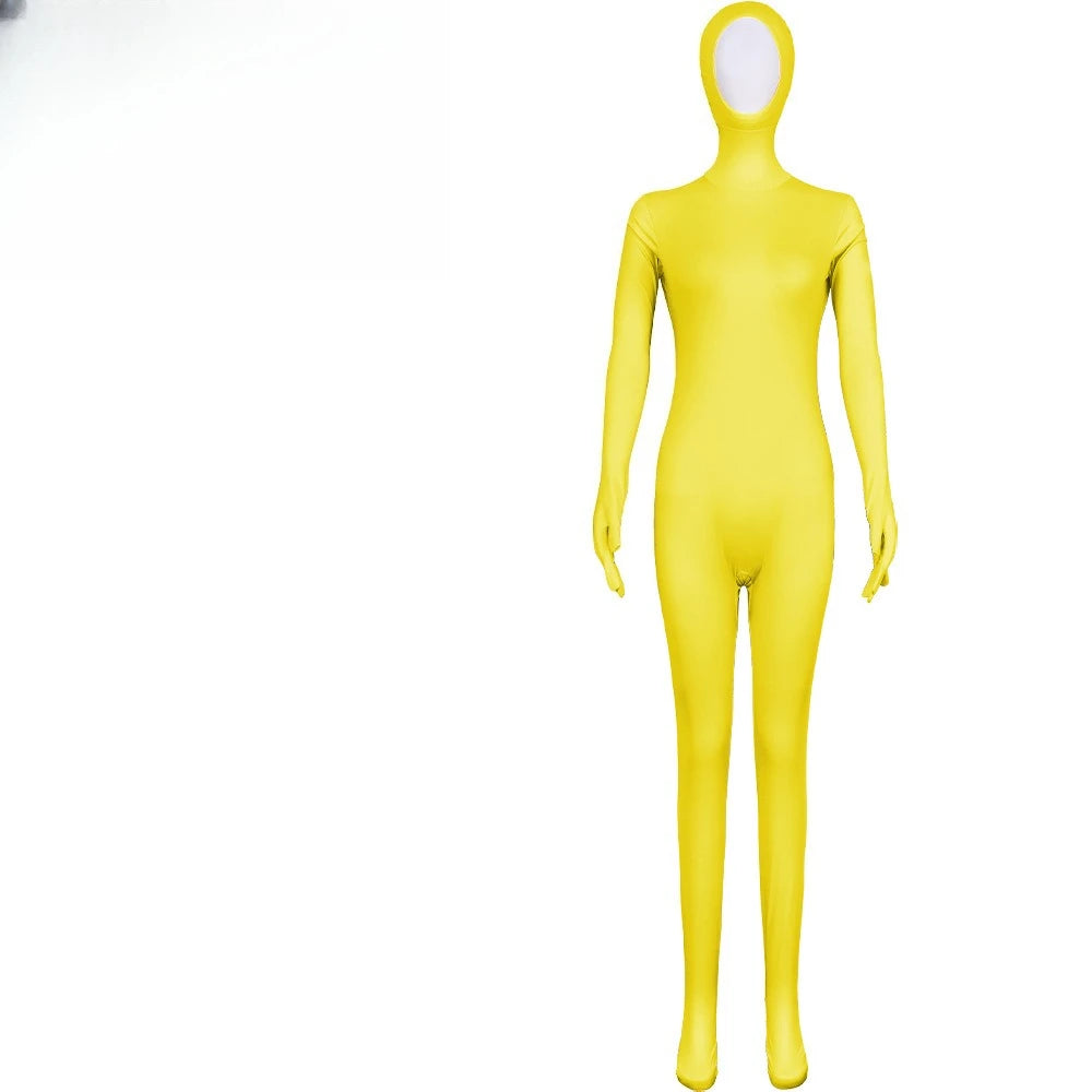 Halloween Cosplay Costume Funny Long Sleeved Jumpsuit with Chiffon Skirt Suit Theme Party Role Playing Outfits for Adults
