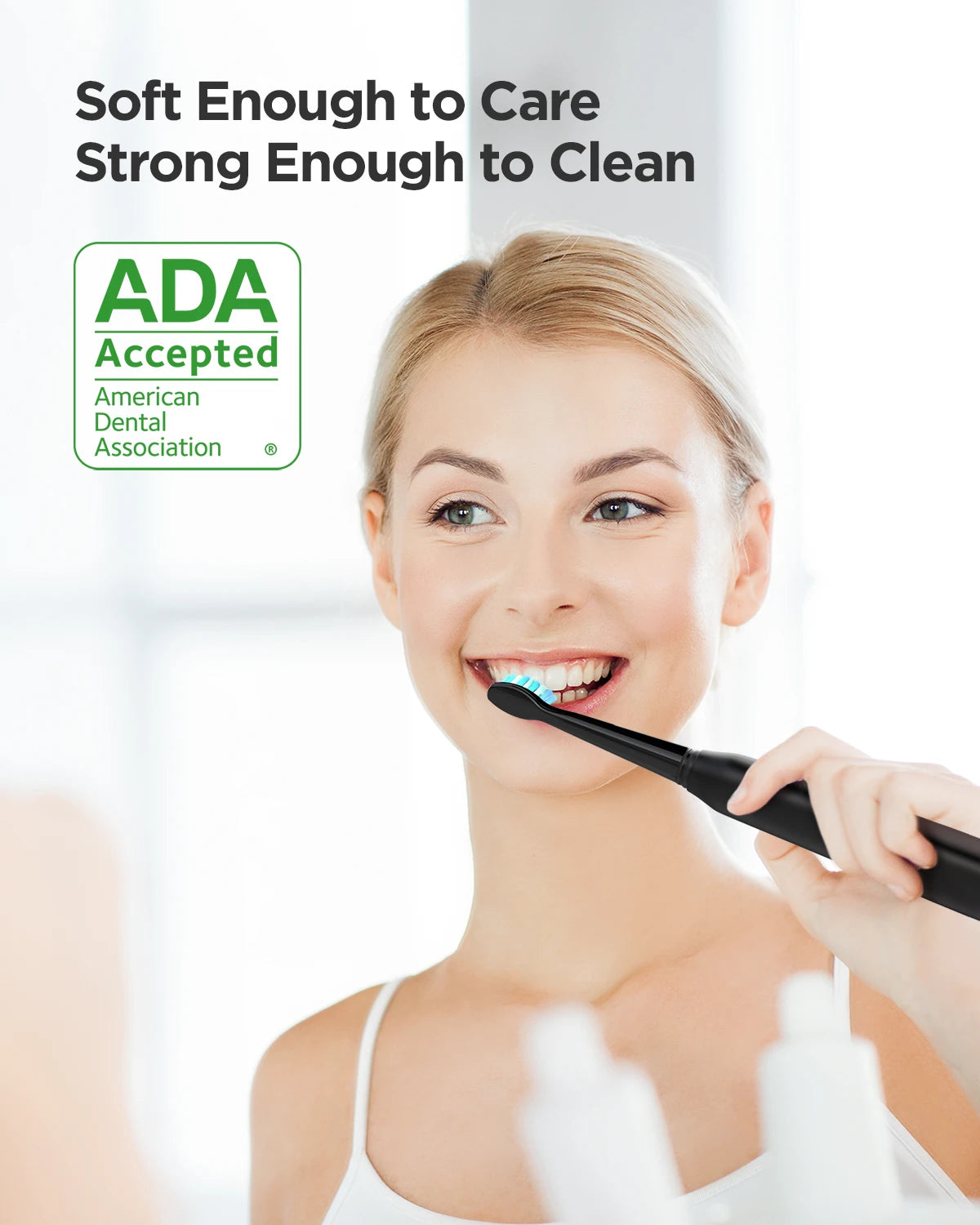 Fairywill Sonic Electric Toothbrush FW-D7 Set USB Charge Toothbrushes Case for Adult with Tooth Brush Heads 5 Mode Smart Time