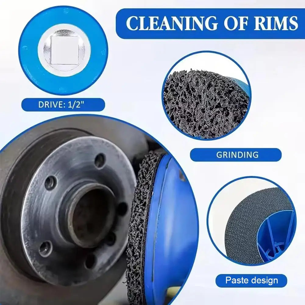 Tyre Rim Grinder Tool High Strength Impact Resistant Plastic 12 Inch Drive with 14 Inch Hex Adapter for Car Truck Motorcycle SUV