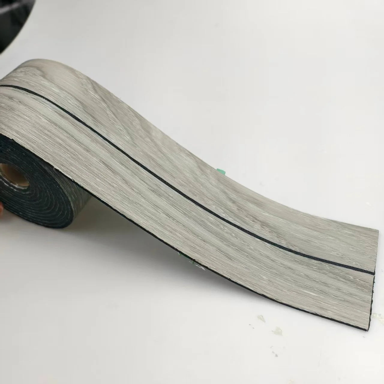 1 Roll 8cm High,Thickened Wood Grain Skirting Board,PVC Door and Window Frame Edge Decoration,Self-adhesive Thickened Threshold