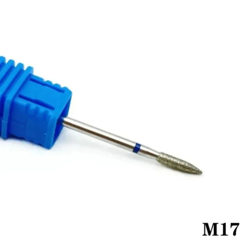 Flame Cone Cuticle Clean Nail Drill Bit 3/32'', Professional Safety Carbide Diamond Nail Bit Nail Cleaner for Cuticle Dead Skin