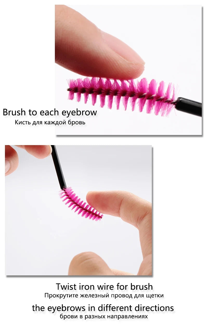 50pcs Eyelash Brushes Reusable Mascara Wands Applicator Spoolers for False EyeLashes Extension Women Lashes Cosmetic Supplies