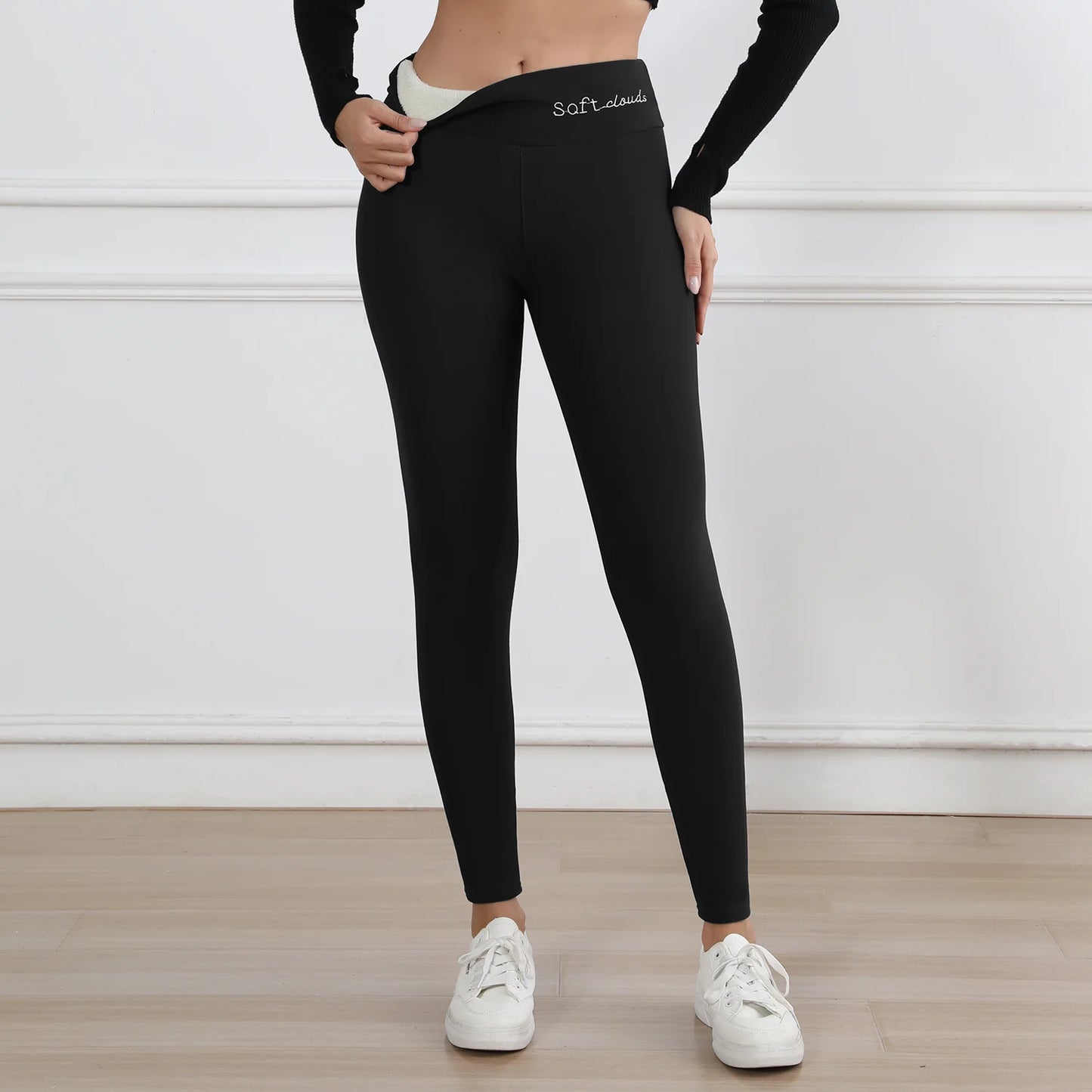 Fleece Lined Thermal Leggings for Women  High Waist Stretch Thick Winter Warm Pants for Casual & Daily Wear