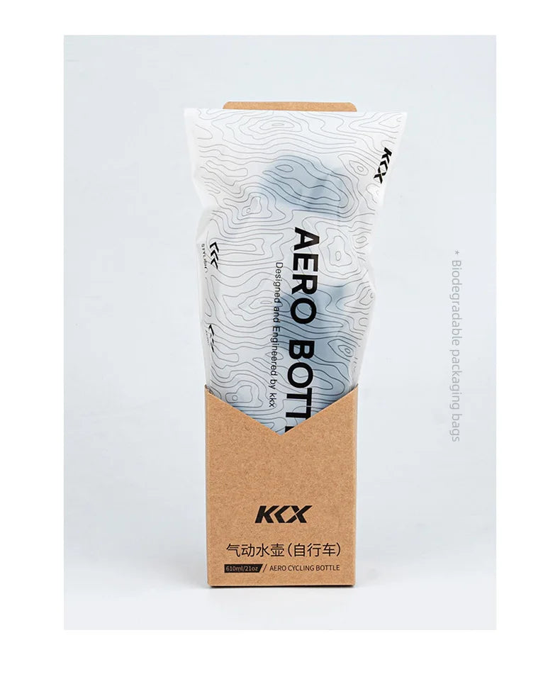 New KKX Bicycle Aerodynamic Water Bottle Bracket Set 610ml Bike Water Bottle MTB Road Bike Frame Down Tube Riding Water Kettle