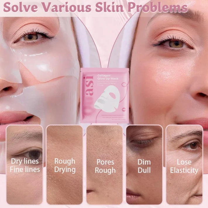 Korean Moisturizing Firming Bio Collagen Overnight Masks Professional Night Repairing Mask 4pcs Set Quasi Collagen Glow Up Mask