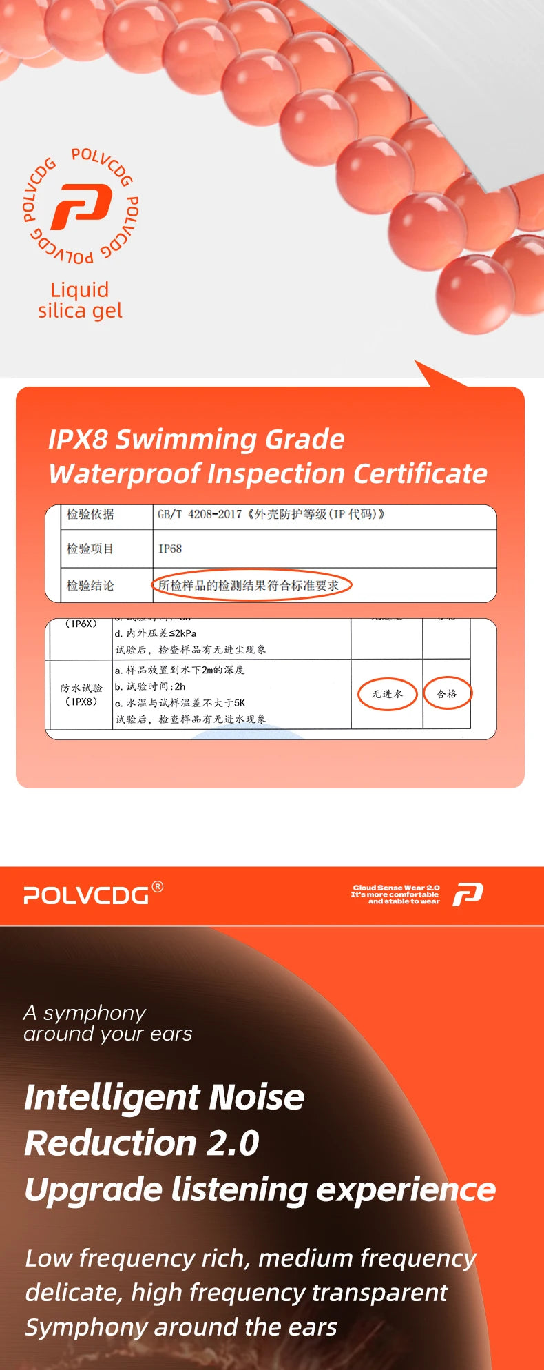 POLVCDG bone conduction swimming earphones IPX8 waterproof 32GB memory Bluetooth 5.4 silicone material 2025 new product x16