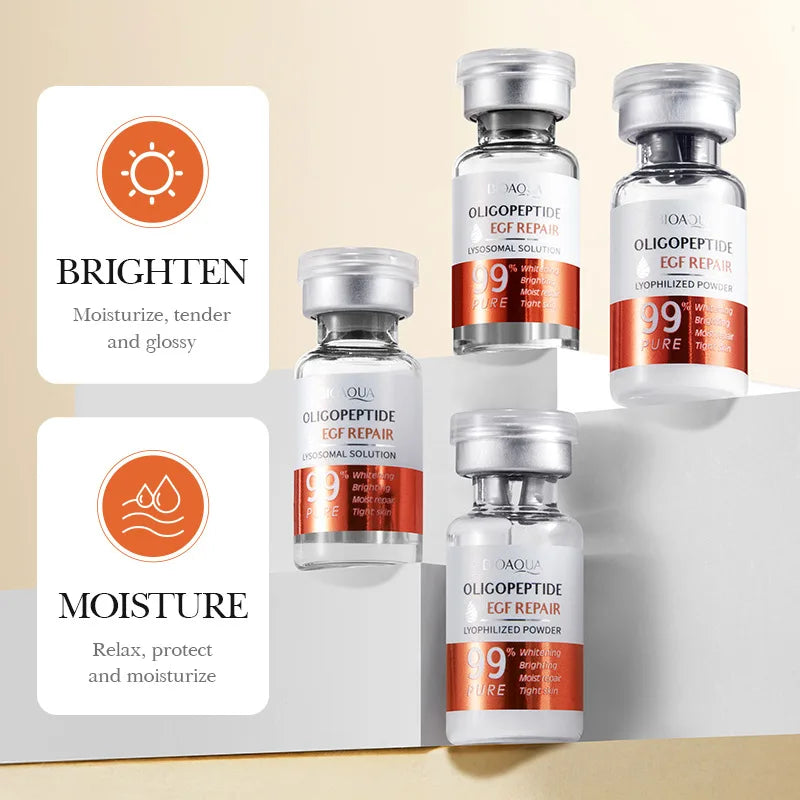 BIOAOUA Oligopeptide Face Freeze-dried Powder Set Sensitive Skin Moisturizing and Smoothing Hyaluronic Acid Essence