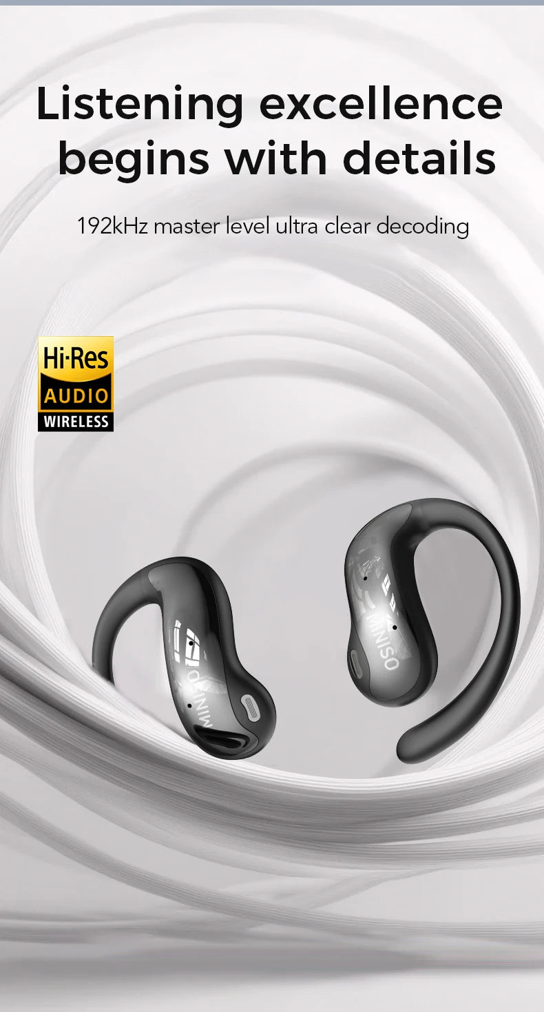 [Intelligent Touchscreen Earbuds]MINISO MS188 Bluetooth Earphones AI Translation Earbuds Wireless Headphones with Mic