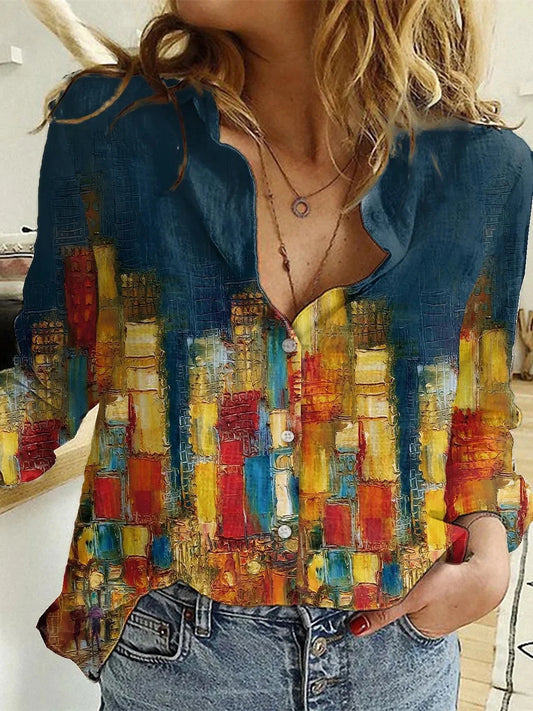 Temperament Loose Blouse Fashion Casual Woman Shirt Elegant Long Sleeve Spring Autumn Women Shirt Woman Holiday Weekend Tops
