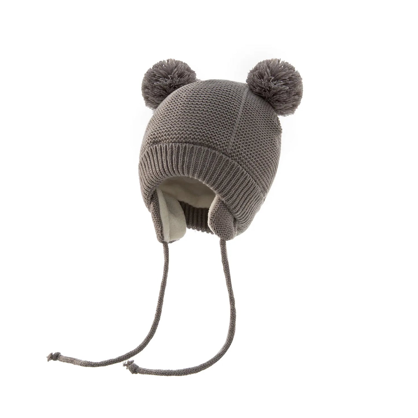 Winter Baby Hat for 0-12month Boy Girls Accessories Knited Cap Kids Hat Fleece Warm Gloves Thick Winter Ear Kids Hat Baby Bonnet