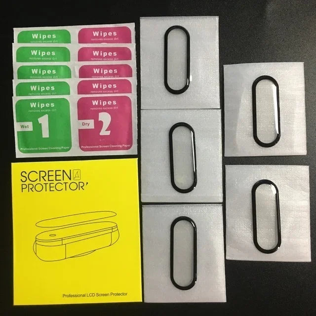10D Film Glass for Xiaomi Mi Band 9 8 7 6 Screen Protector Miband 6 5 Smart Watchband Full Protective Cover Case Strap Bracelet