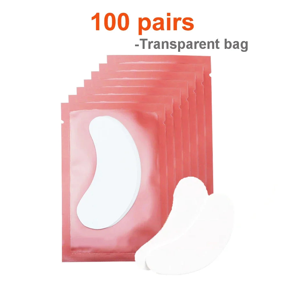 100pairs Eyelash Patches For Building Grafted Eyelash Pads Russian Packing Under Eyes Paper Stickers For Eyelash Extension