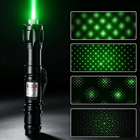 (Do not provide batteries)Green Laser Pointer 5 pcs Cap Teaching Tool Pet Automatic Cat Toys Laser Focus Adjustable Lazer Pen