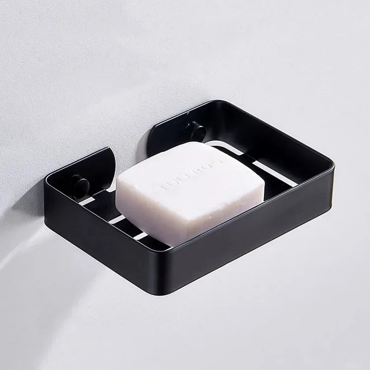 304 Stainless Steel Bathroom Shelf Wall Mounted Soap Sponge Organizer Box Holder Shower Gel Shampoo Storage Rack Accessories