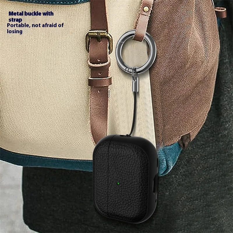 2025 Capa For AirPods Pro 3 Case Soft TPU Leather Design Protective Cover For AirPods 5 4 3 2 Pro 2 Pro2 Pro3 Cases With Lanyard