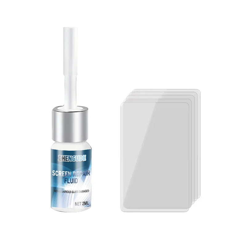 Mobile Phone Glass Repair Liquid (Specialized for Cracked Screens) - Instantly Rejuvenates the Screen, Comes with a Tool Kit