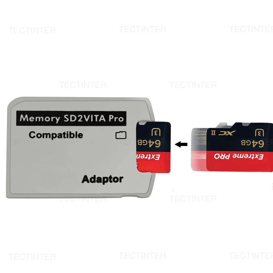 For PSVita SD2VITA 6.0 Micro Memory Card Adapter For PS Vita 1000 2000 Henkaku 3.65 System SD Game Card Slot Converter