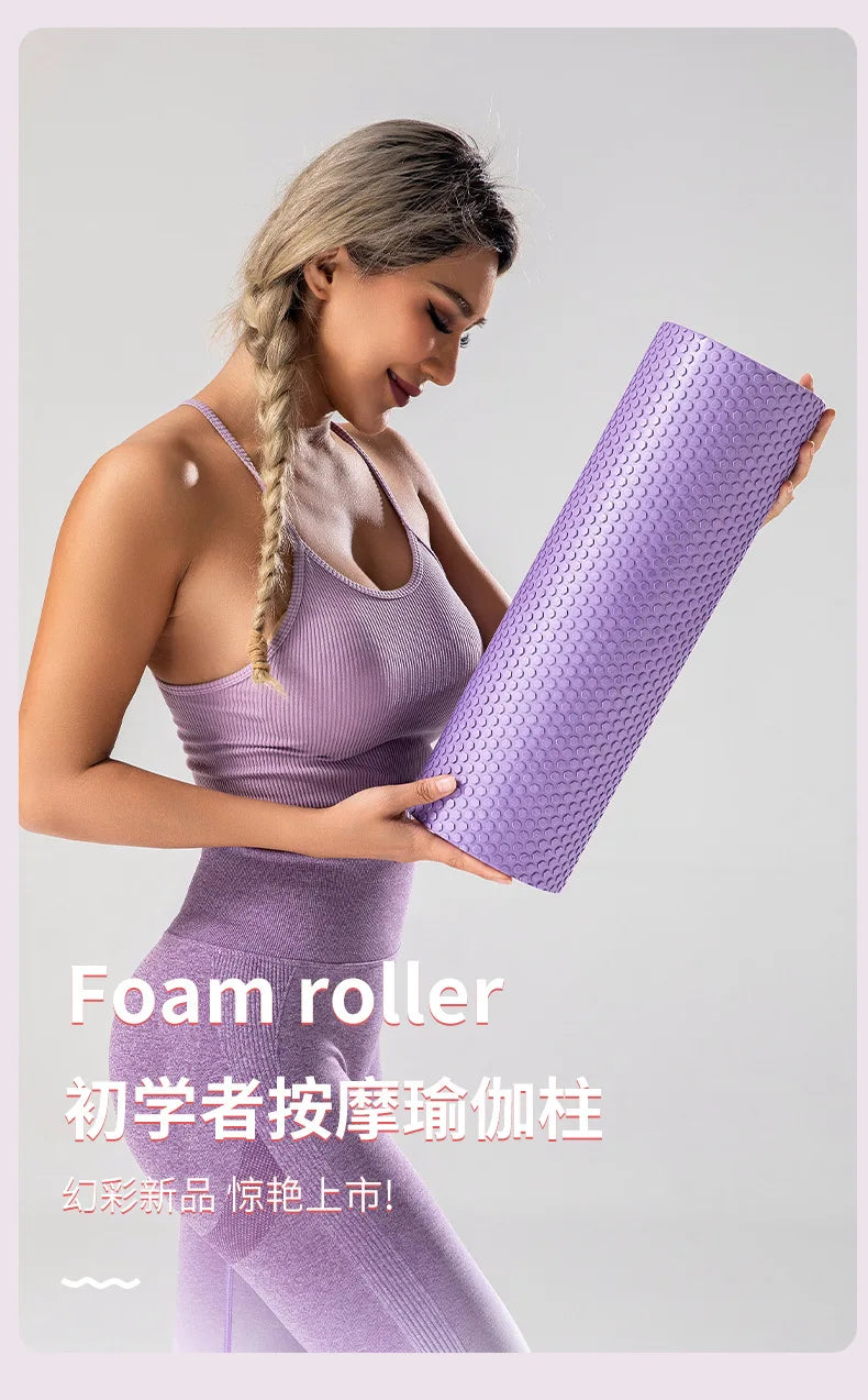 Eva Foam Roller 30/45/60cm Yoga Column Pilates Massage Roller Muscle Tissue Yoga Block Home Fitness Gym Sport Equipment