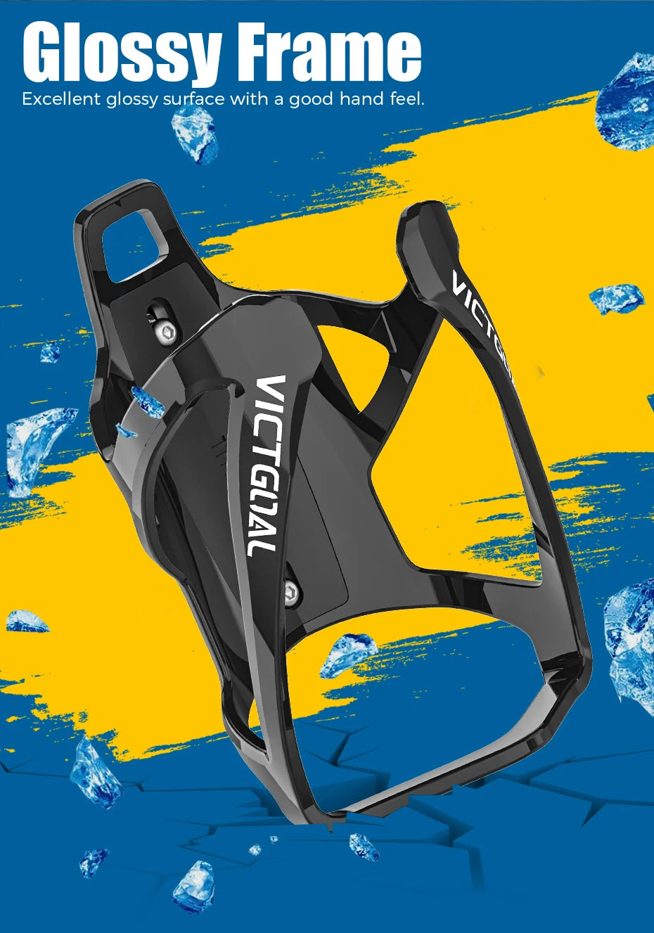 VICTGOAL Cycling Water Bottle Cage with AirTag Hider Lightweight Bottle Bracket MTB Road Bicycle Bottle Stand Holder Accessories