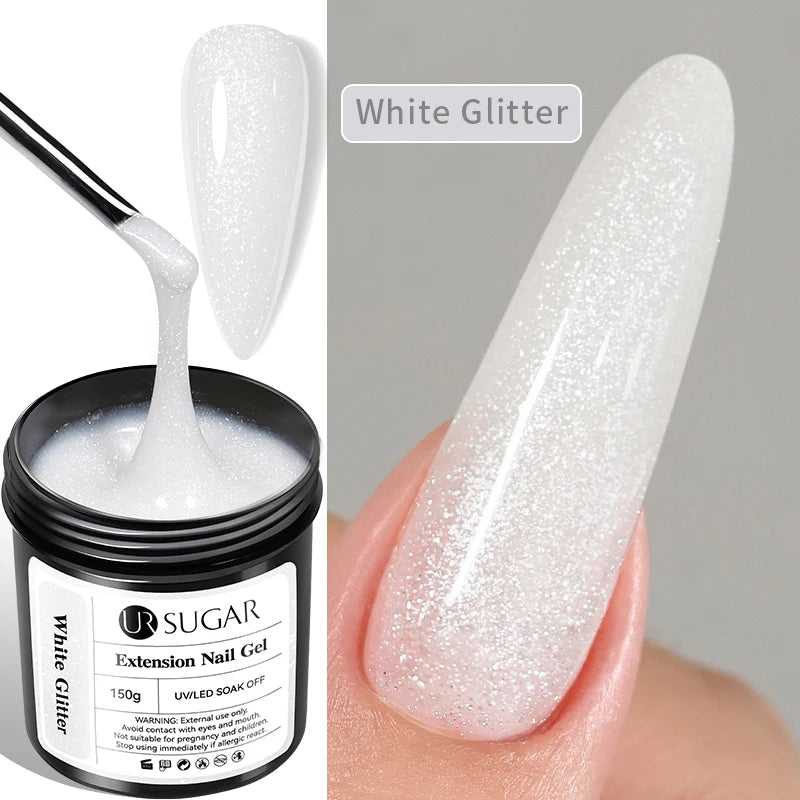UR SUGAR 150g Soft Pink Quick Builder Nail Gel 6 IN 1 Acrygel For Nails Extension Constuction Self Leveling Soak Off UV LED Gel