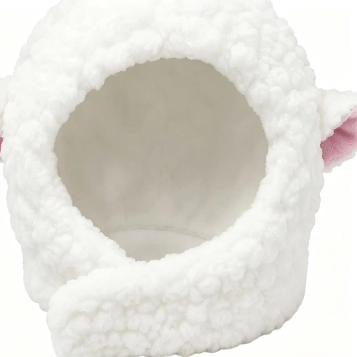Cute sheep Hooded Pet Cat Dog Accessories Cosplay Cat Hat Winter Lovely New Year Puppy Headgear Soft Velvet Pets Supplies