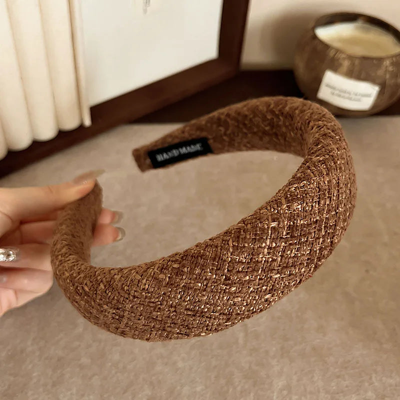 2026 Winter Korean Fashion Hairbands Headband Women Girls Scrunchies Hair Head Hoop Band Accessories Headdress Headwear Ornament