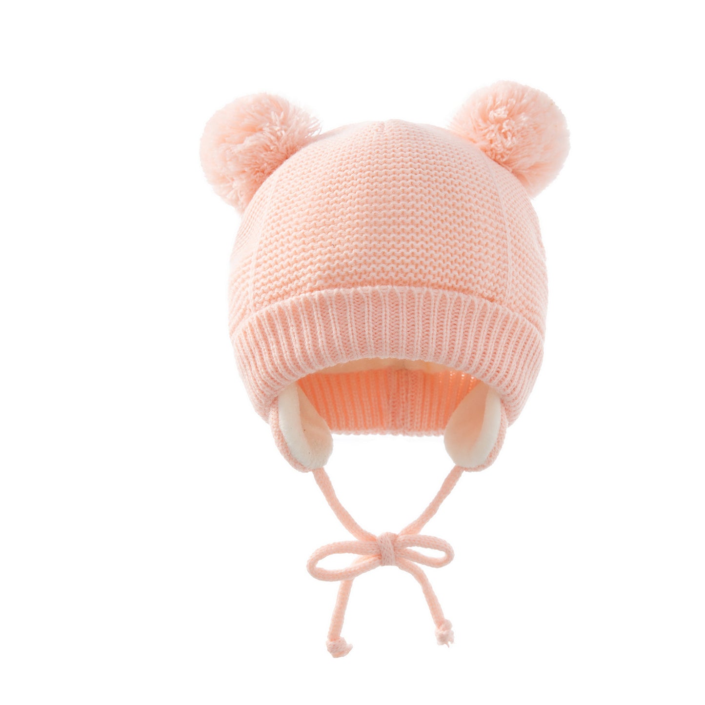 Winter Baby Stuff Hat for Boy Girls Accessories Knited Cap Kids Hat Fleece Warm Gloves Thick Winter Ear Kids Hat Baby Bonnet
