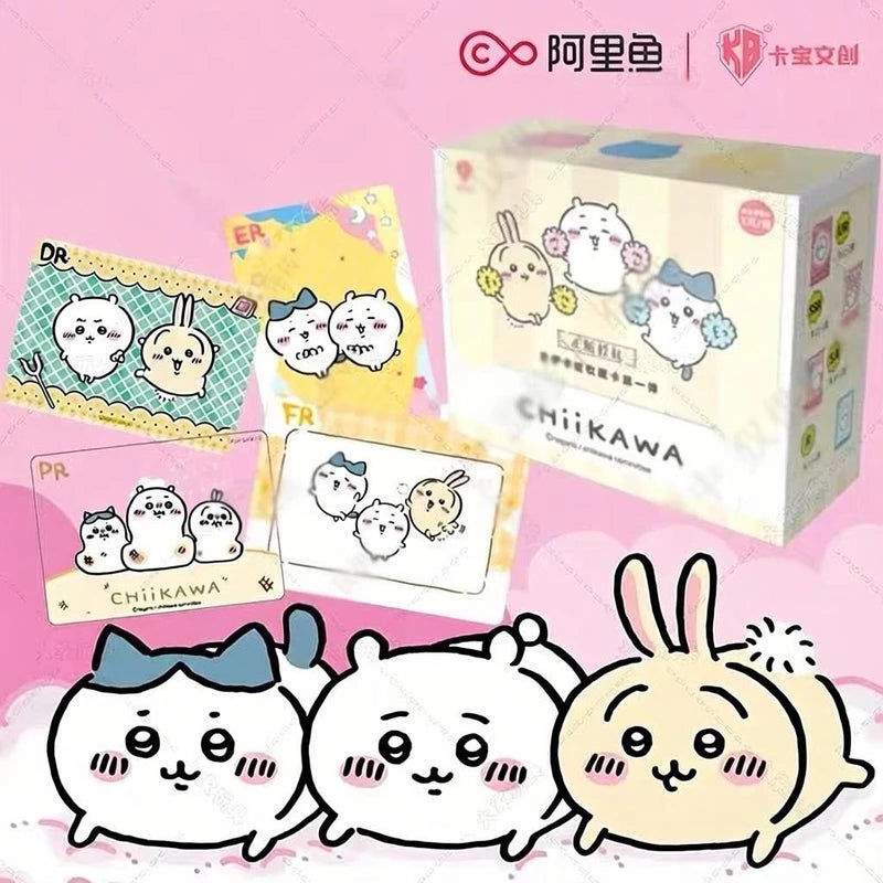 KABAO Original Chiikawa Collection Card Square Kawaii Character High Quality Anime Toy Card Cartoon Decorative Cute Collect Gift