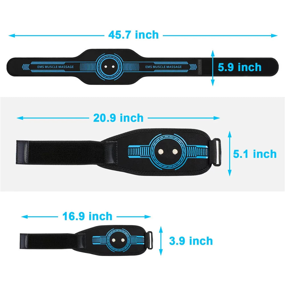 Intelligent EMS Belt Massage Set Full Body Muscle Stimulation Trainer Abdominal Fitness Device USB Charging Version
